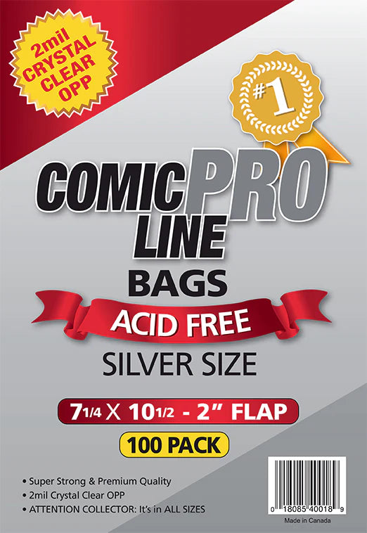 Comic Pro Line Silver Size OPP Bags